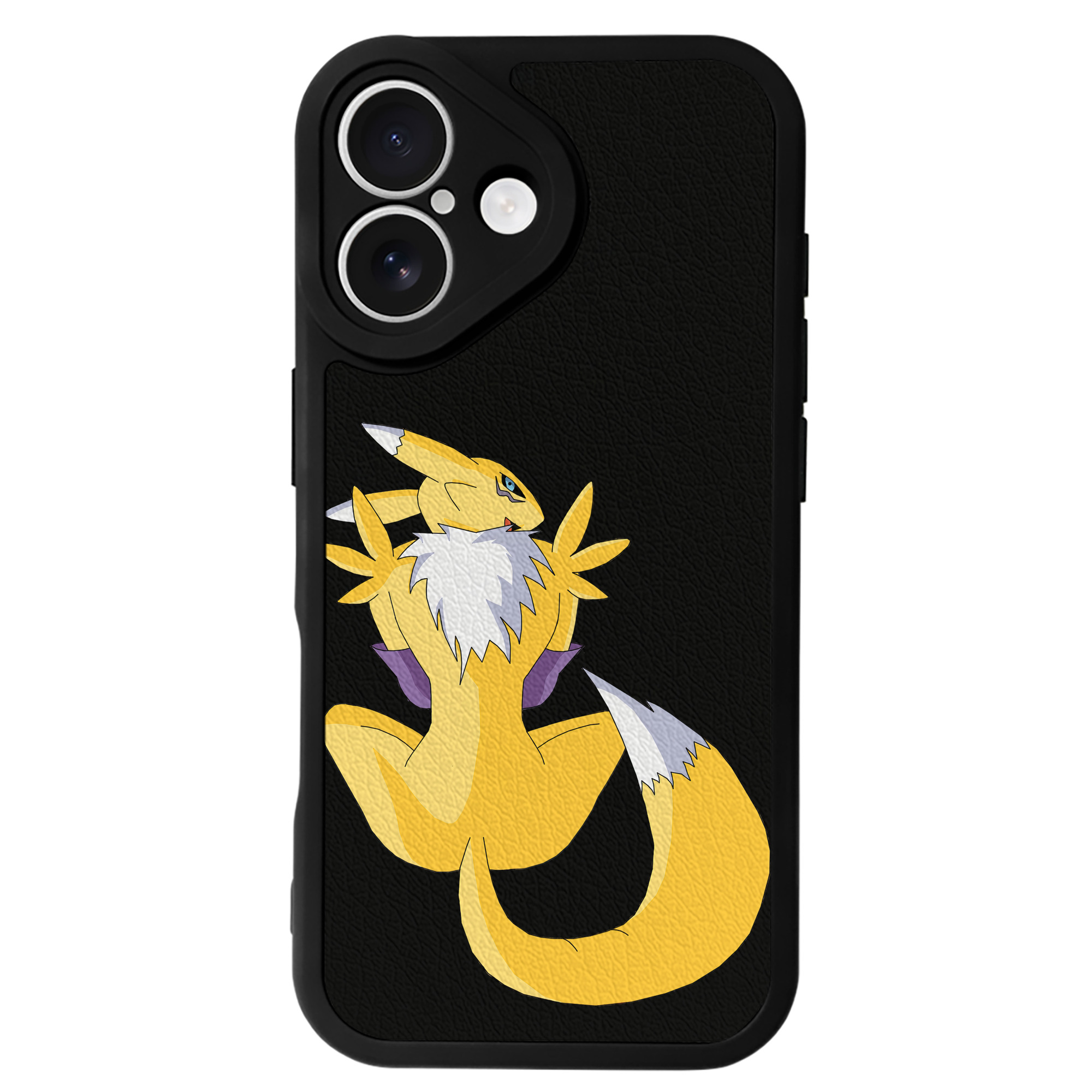 （画像用） Digimon デジタルモンスター/デジモン 【iPhone 16シリーズ対応】シリコンスマホケース（レザー調） 材質：シリコン